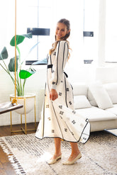 OFILEA EMBROIDERED FLOWERS DRESS